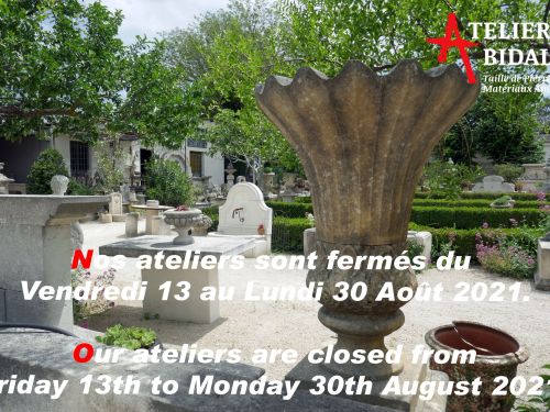 Tailleur de pierre et vendeur de matériaux anciens en Provence : Atelier Alain Bidal