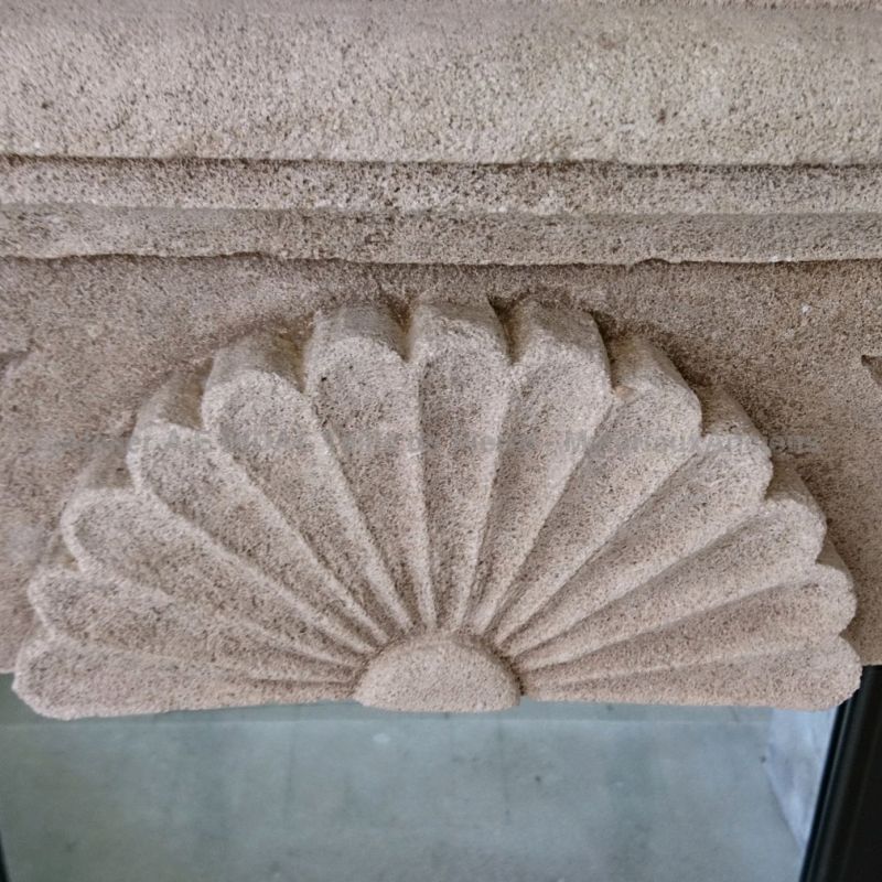 Ancestral know-how : a floral Louis XVI fireplace in natural stone- Atelier Alain BIDAL (Provence)