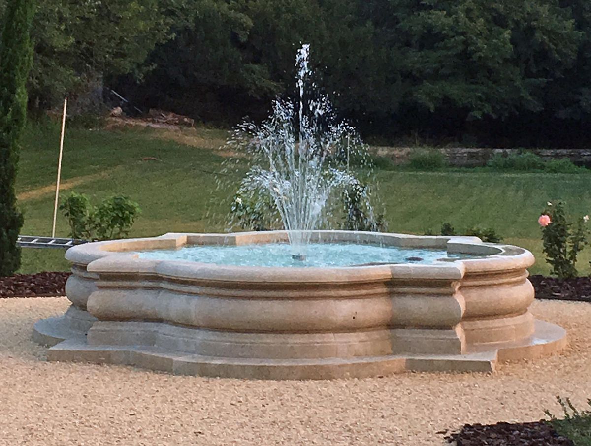 Bassin de jardin en pierre fabrication surmesure de bassins