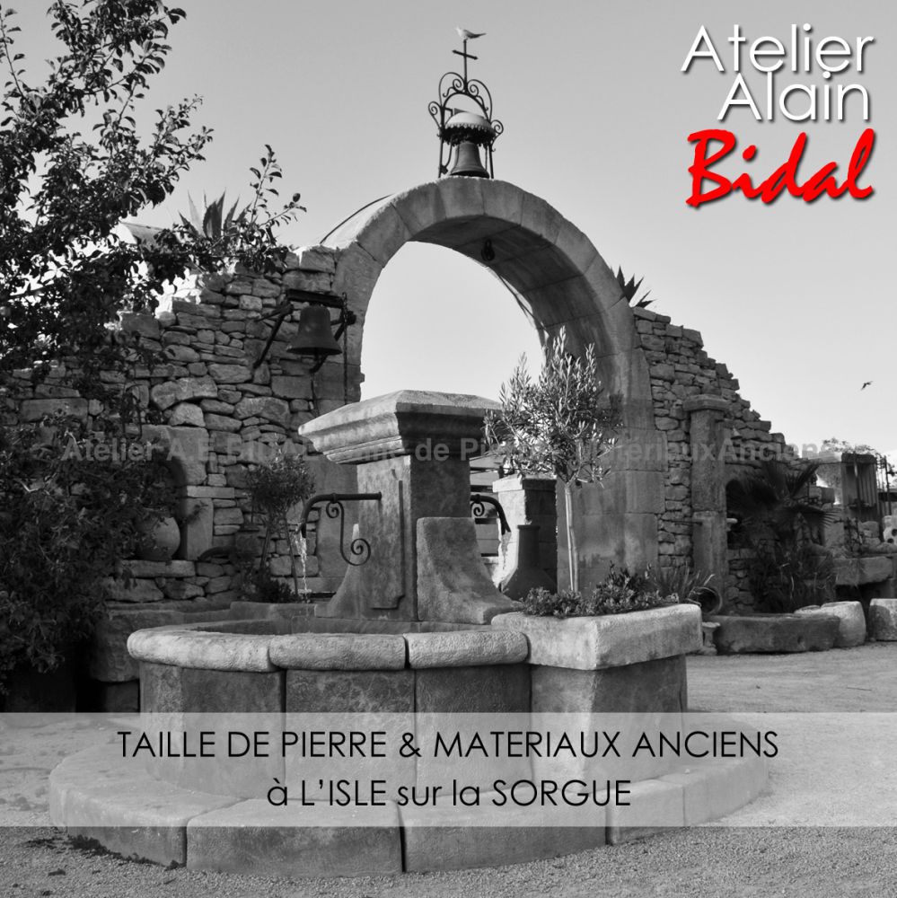 Atelier de taille de pierre en Provence : Alain Bidal, maître artisan