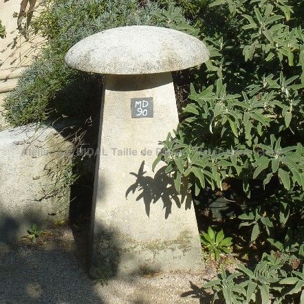 an element of decoration that catch the eye : a stone marker in stone By the stone mason from the stone mason from the AE Bidal workshop