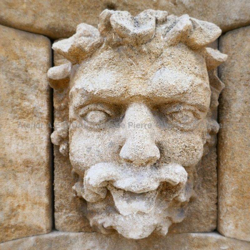 Sculpture de jardin pour décoration en pierre de l'extérieur | Fontaine en pierre de  Atelier Alain BIDAL (Provence)