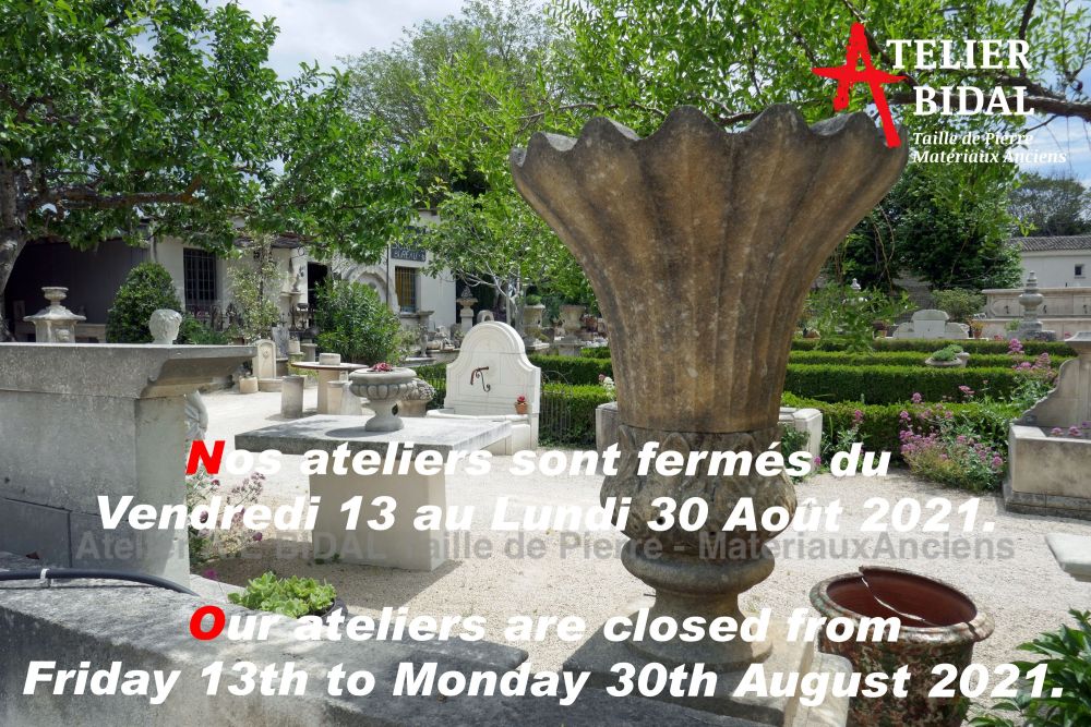 Stone cutter and Antique materials dealer in Provence : Alain BIDAL