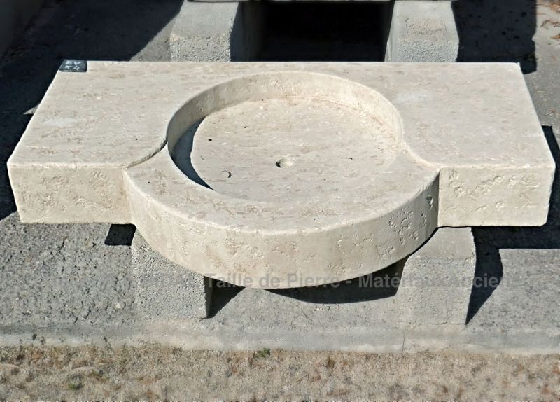 Une vasque en pierre, 100% pierre naturelle, pour une superbe salle de bain !